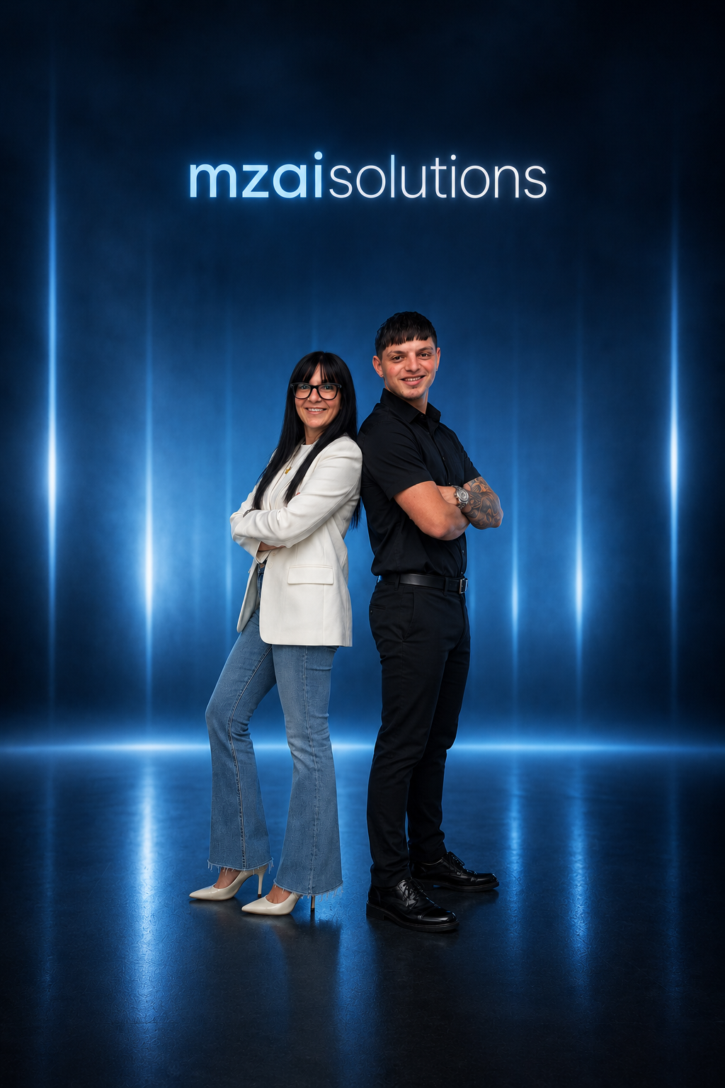 Equipo de profesionales trabajando en proyecto de inteligencia artificial